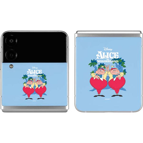 Disney Alice in Wonderland Tweedle Dee and Tweedle Dum Galaxy Z Flip4 5G Skin